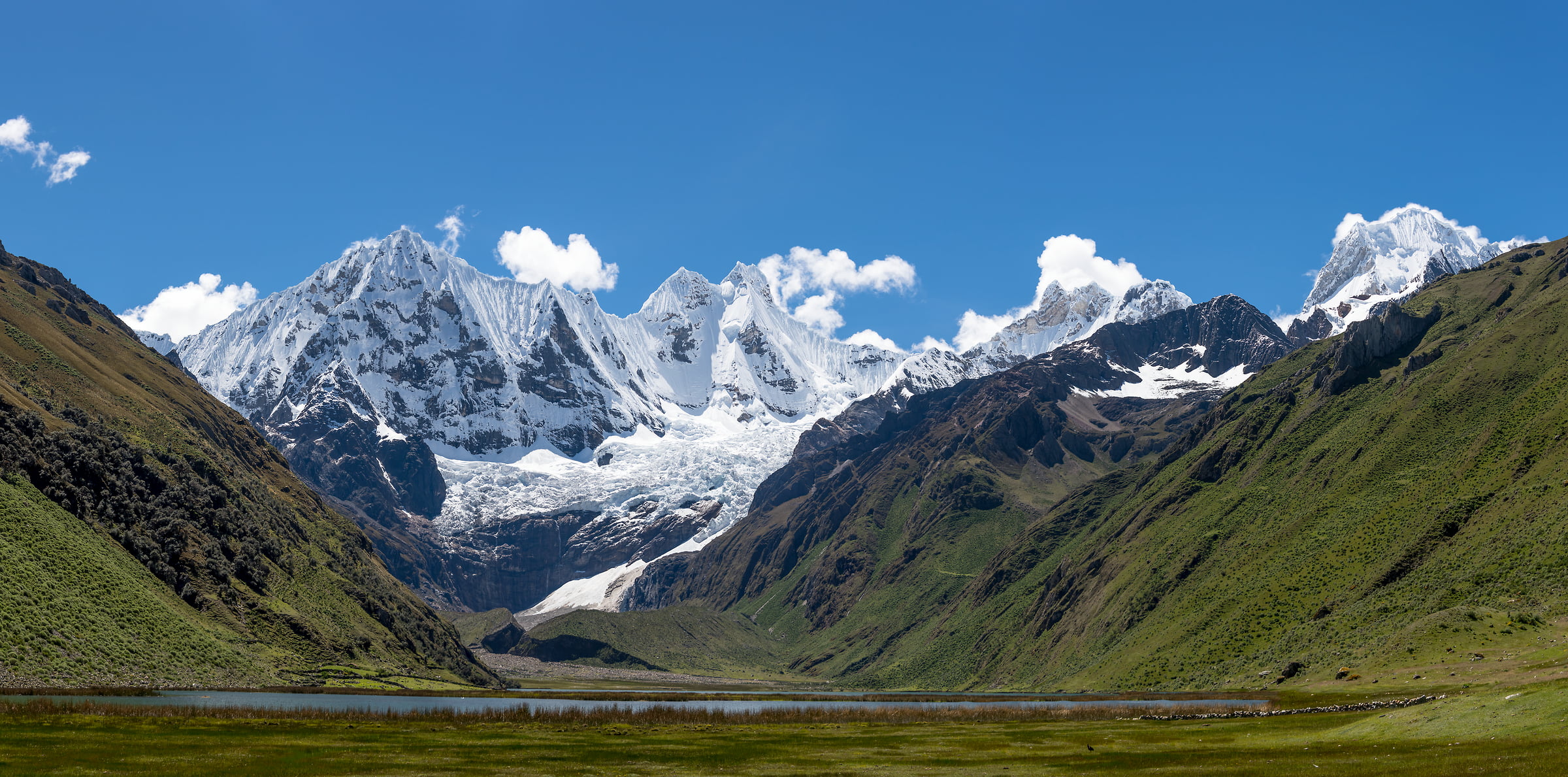 90 megapixels! A very high resolution, large-format VAST photo print of mountains and Cordillera Huayhuash Valley in Peru; fine art landscape photo created by Scott Rinckenberger.
