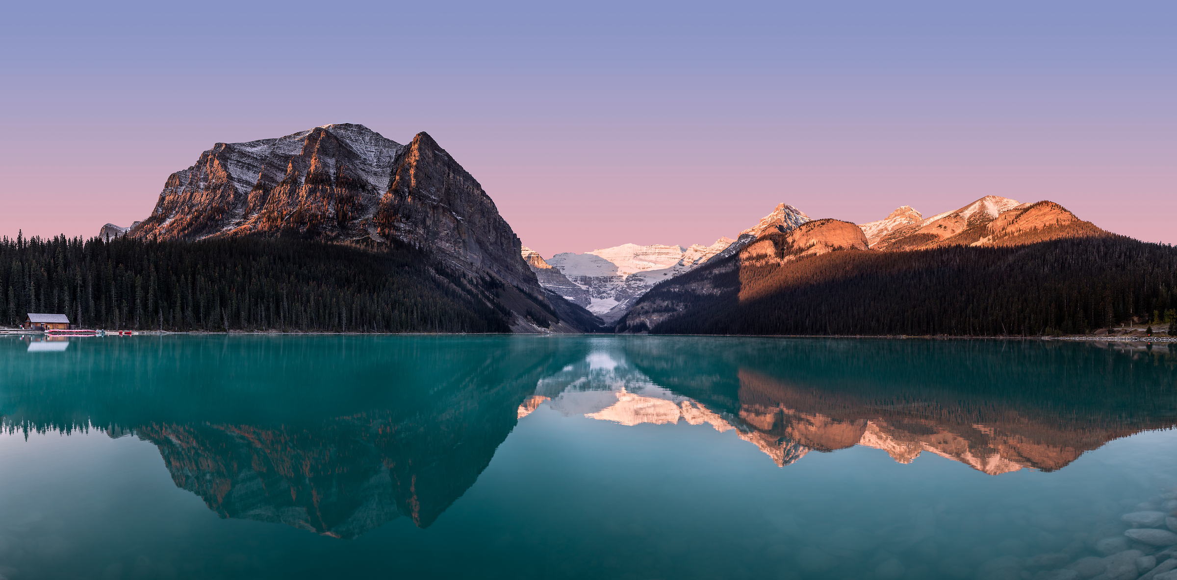 509 megapixels! A very high resolution, large-format VAST photo print of mountains and lakes, and Lake Louise; fine art landscape photo created by Chris Collacott in Banff National Park, Alberta, Canada.