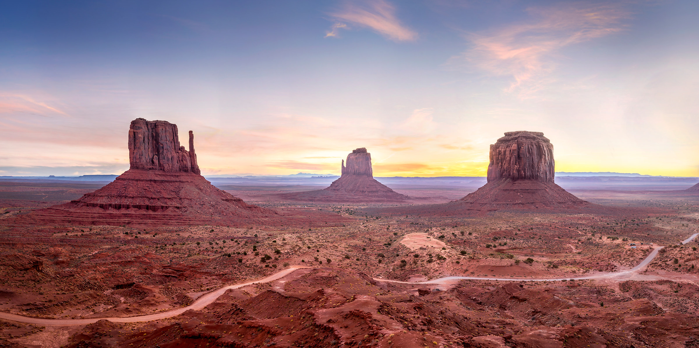 345 megapixels! A very high resolution, large-format VAST photo print of an American landscape scene from the western USA; photo created by Justin Katz in Monument Valley, Utah and Arizona.