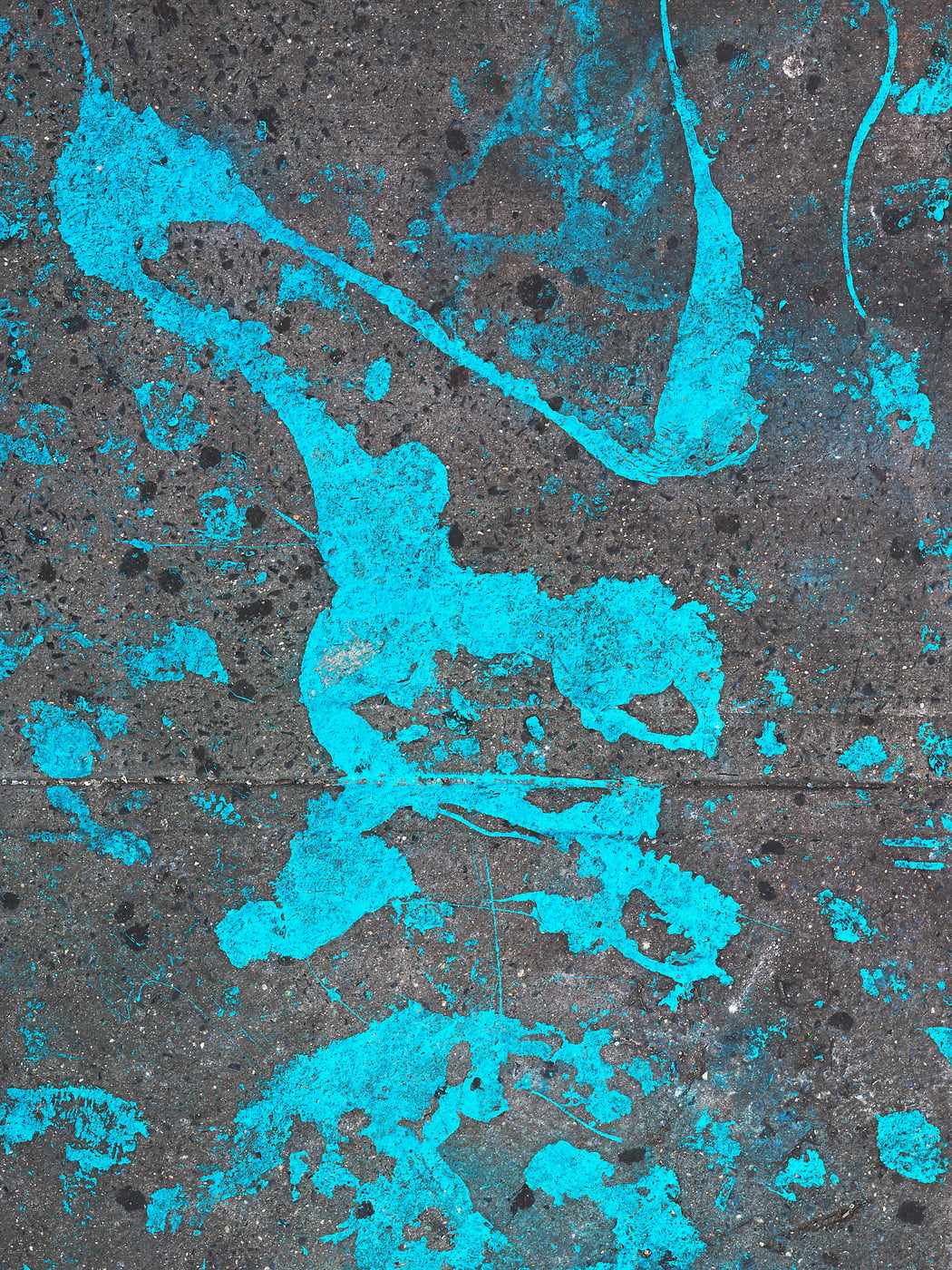 491 megapixels! A very high resolution, large-format VAST photo print of paint on the New York City Sidewalk; artistic abstract photograph created by Dan Piech in the Lower East Side neighborhood of Manhattan, New York City.