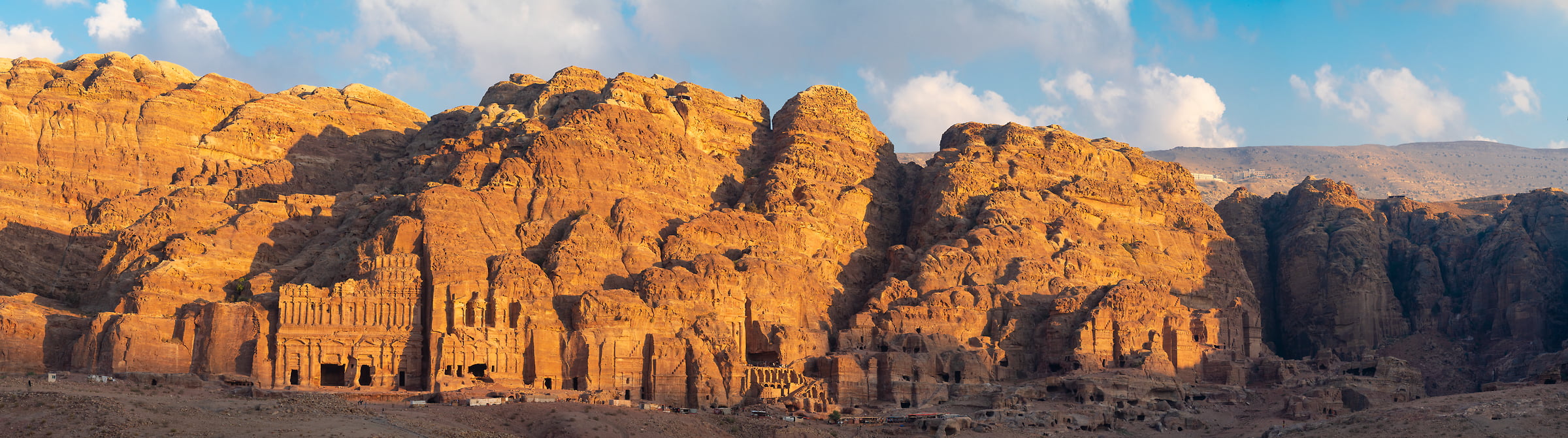 508 megapixels! A very high resolution, large-format VAST photo print of the tombs at Petra, Jordan; photograph created by Greg Probst in Petra, Jordan.