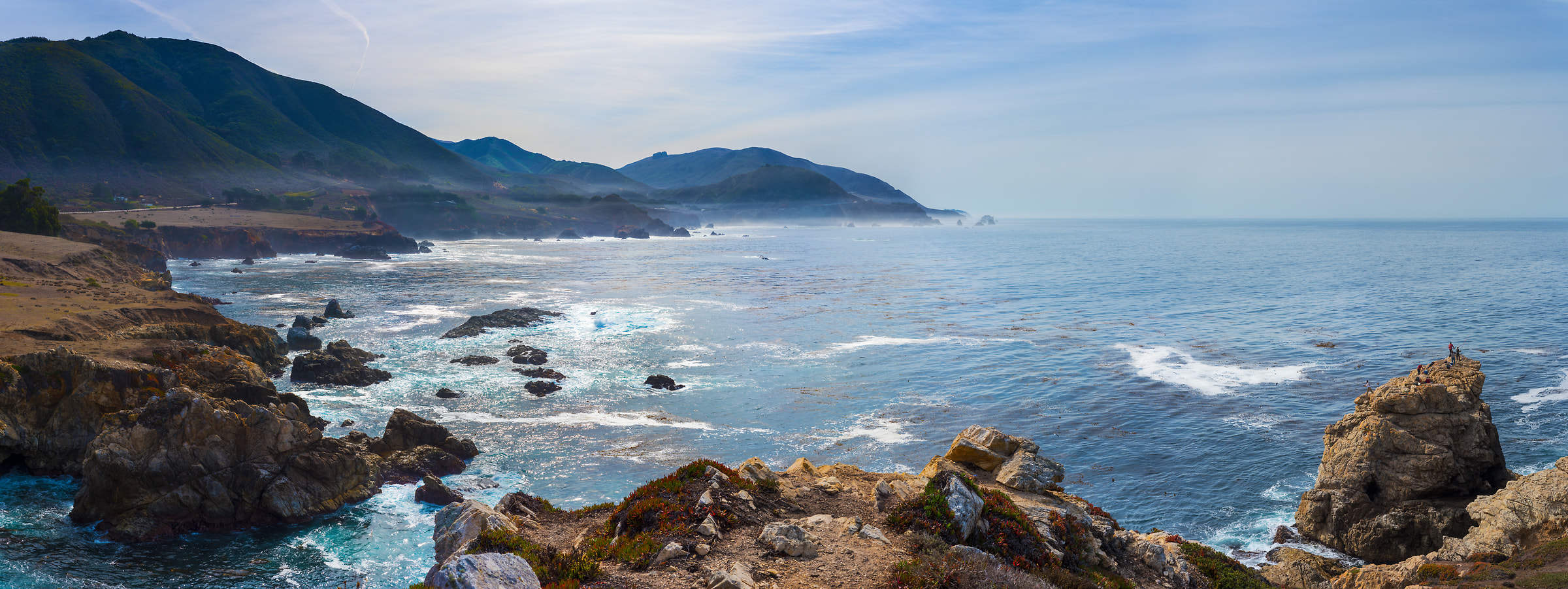 342 megapixels! A very high resolution, large-format VAST photo print of the Big Sur coastline and the Pacific Ocean; seascape photograph created by Jim Tarpo in Big Sur, California.