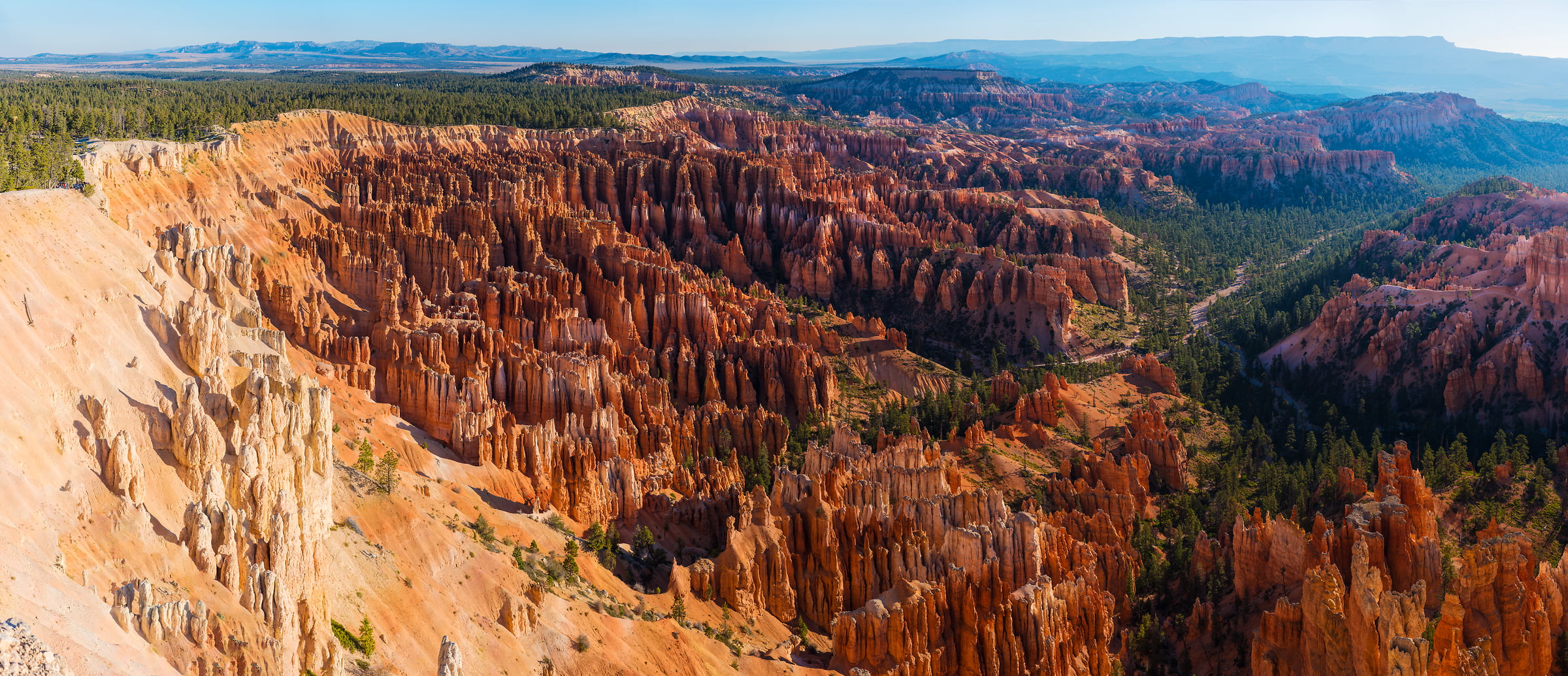 491 megapixels! A very high resolution, large-format VAST photo print of the American West; landscape panorama photograph created by Jim Tarpo in Bryce Canyon, Utah.