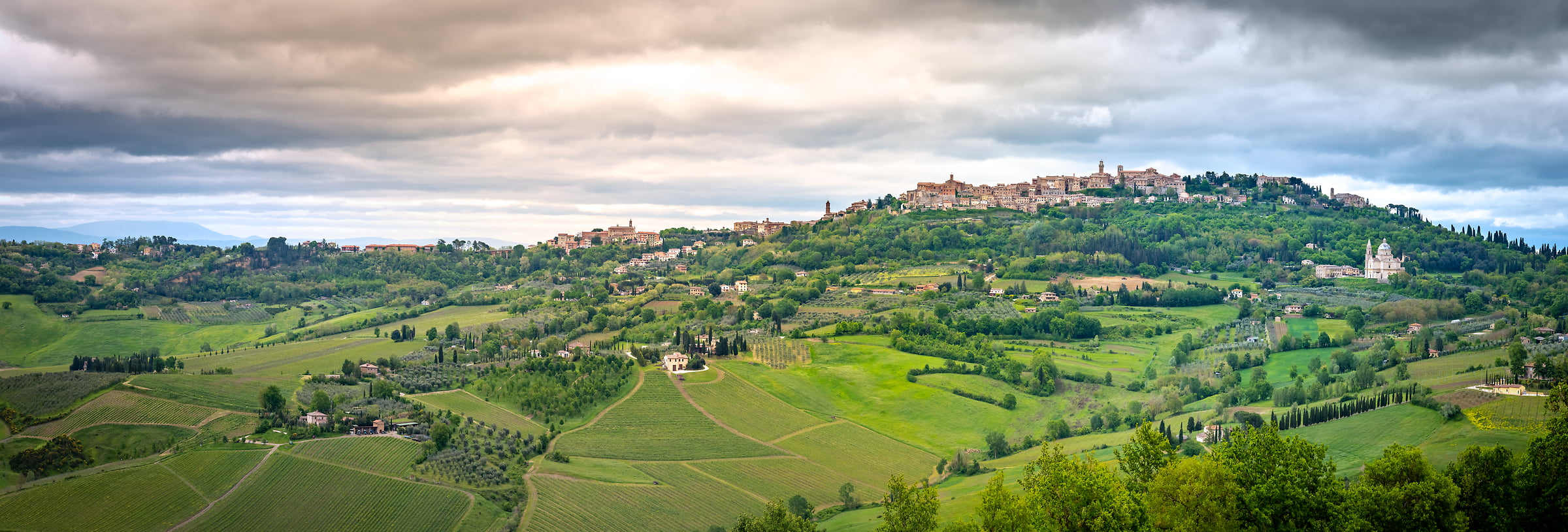 283 megapixels! A very high resolution, large-format VAST photo print of an Italian landscape; photograph created by Justin Katz in Montepulciano, Tuscany, Italy.