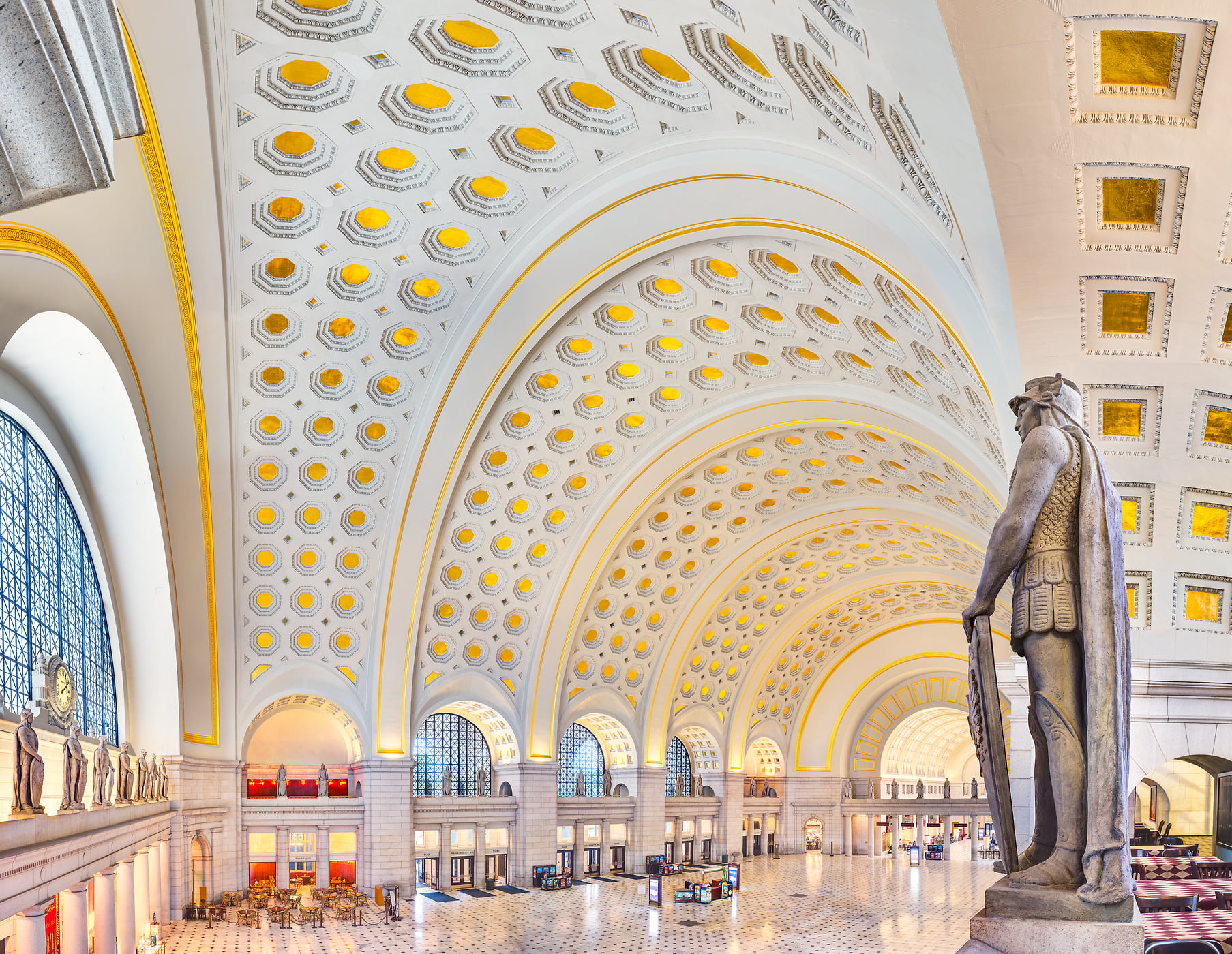 2,128 megapixels! A very high resolution, large-format VAST photo print of Washington DC architecture; interior photograph created by Tim Lo Monaco in Main Hall at Union Station, Washington, D.C.