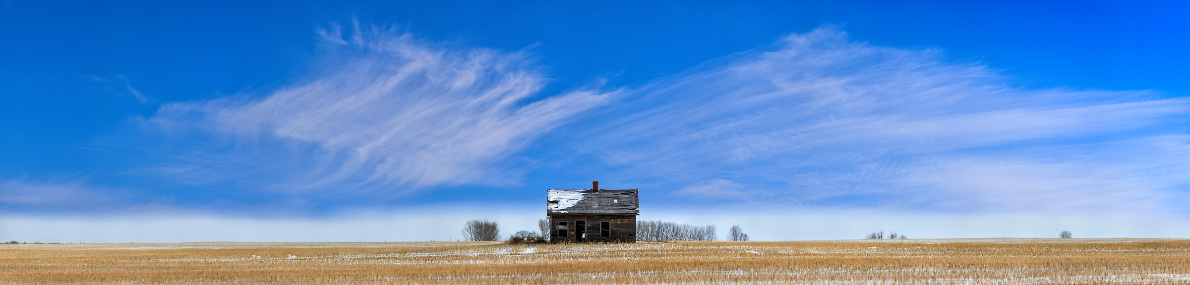 1,647 megapixels! A very high resolution, large-format VAST photo print of an abandoned house; landscape photograph created by Scott Dimond.