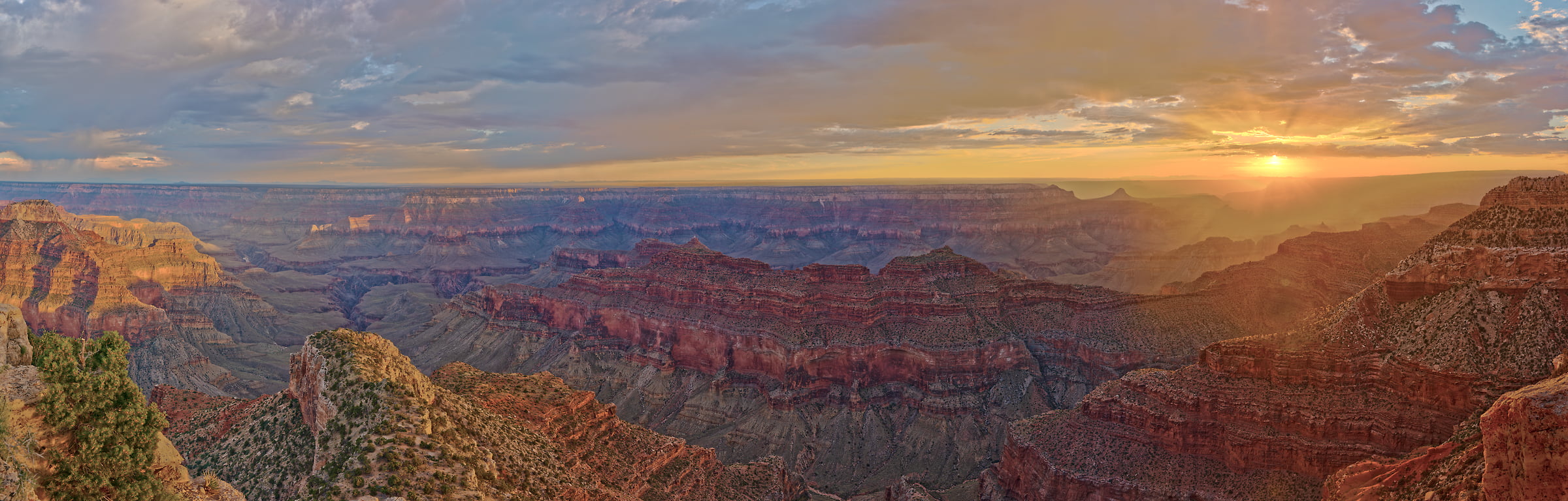 1,059 megapixels! A very high resolution, large-format VAST photo print of the Grand Canyon at sunset; landscape photograph created by John Freeman in Point Sublime, North Rim, Grand Canyon National Park, Arizona.