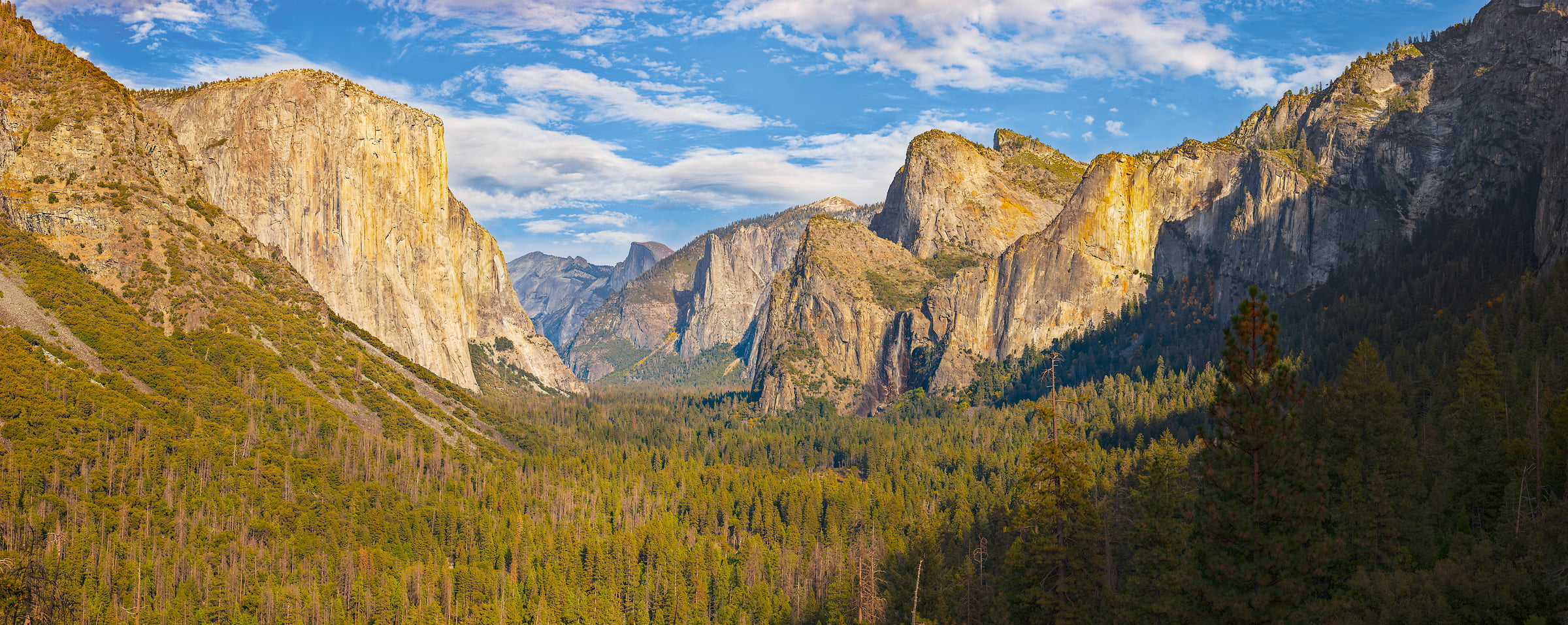 3,152 megapixels! A very high resolution, large-format VAST photo print of a landscape in Yosemite; photograph created by John Freeman at Tunnel View Overlook in Yosemite National Park, CA.