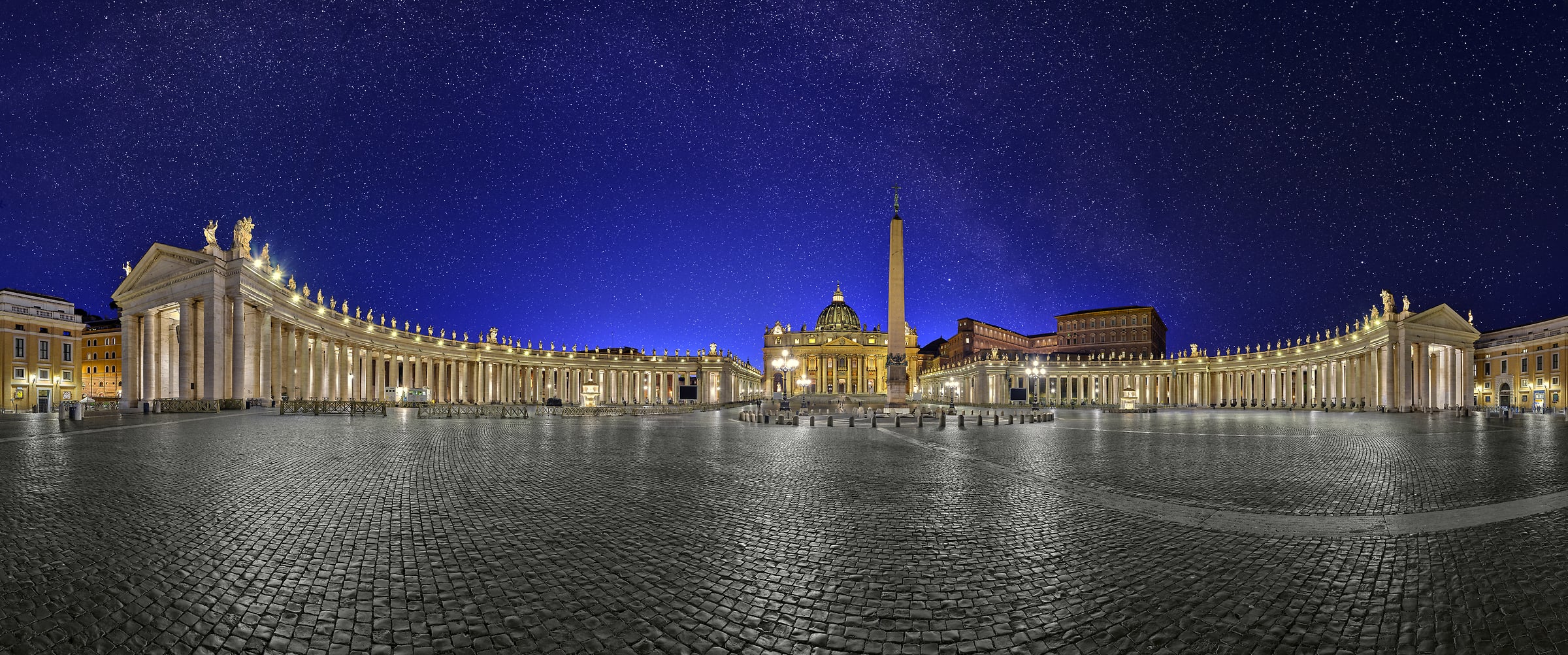 360 megapixels! A very high resolution, large-format VAST photo print of Saint Peter's Square; photograph created by David Meaux in Vatican City, the Holy See.