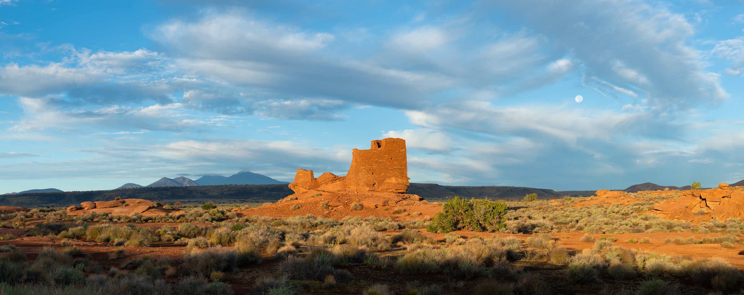 379 megapixels! A very high resolution, large-format VAST photo print of Wukoki Pueblo, an American archeology site; landscape photograph created by Greg Probst in Wupatki National Monument, Arizona.
