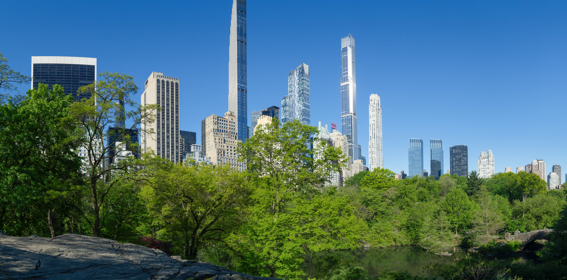 324 megapixels! A very high resolution, large-format VAST photo print of Billionaires' Row from Central Park; skyline photograph created by Greg Probst in Central Park, New York City.
