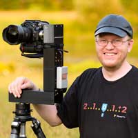 Portrait photo of Aaron Priest, a VAST photographer artist creating very high resolution fine art panorama photos of landscapes in Maine and New England