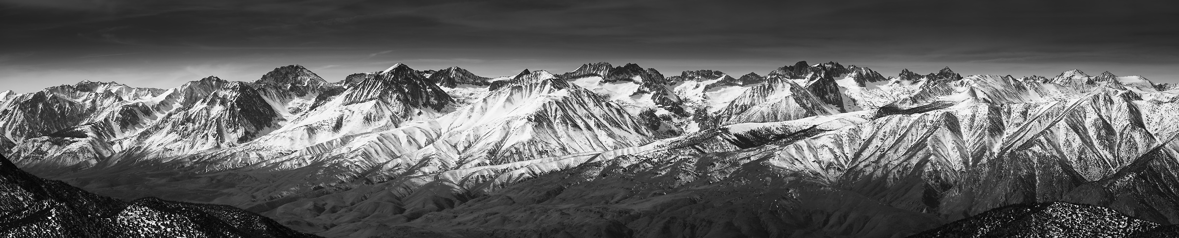 313 megapixels! A very high resolution, large-format VAST photo print of the eastern Sierra Nevada mountains, Bristlecone Ancient Pine Forest, White Mountain Road, and the White Mountains, California; landscape photo created by Guido Brandt.