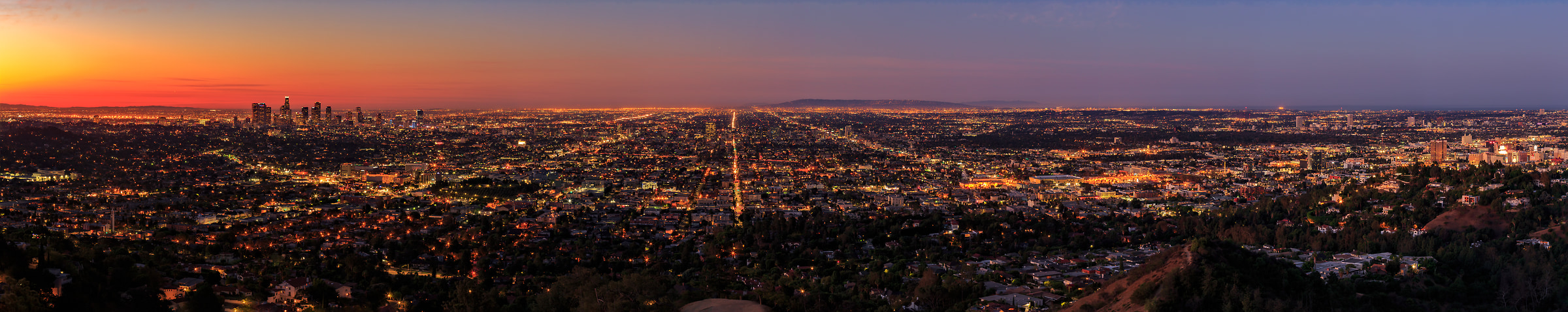 Los Angeles Skyline Wallpapers - Wallpaper Cave