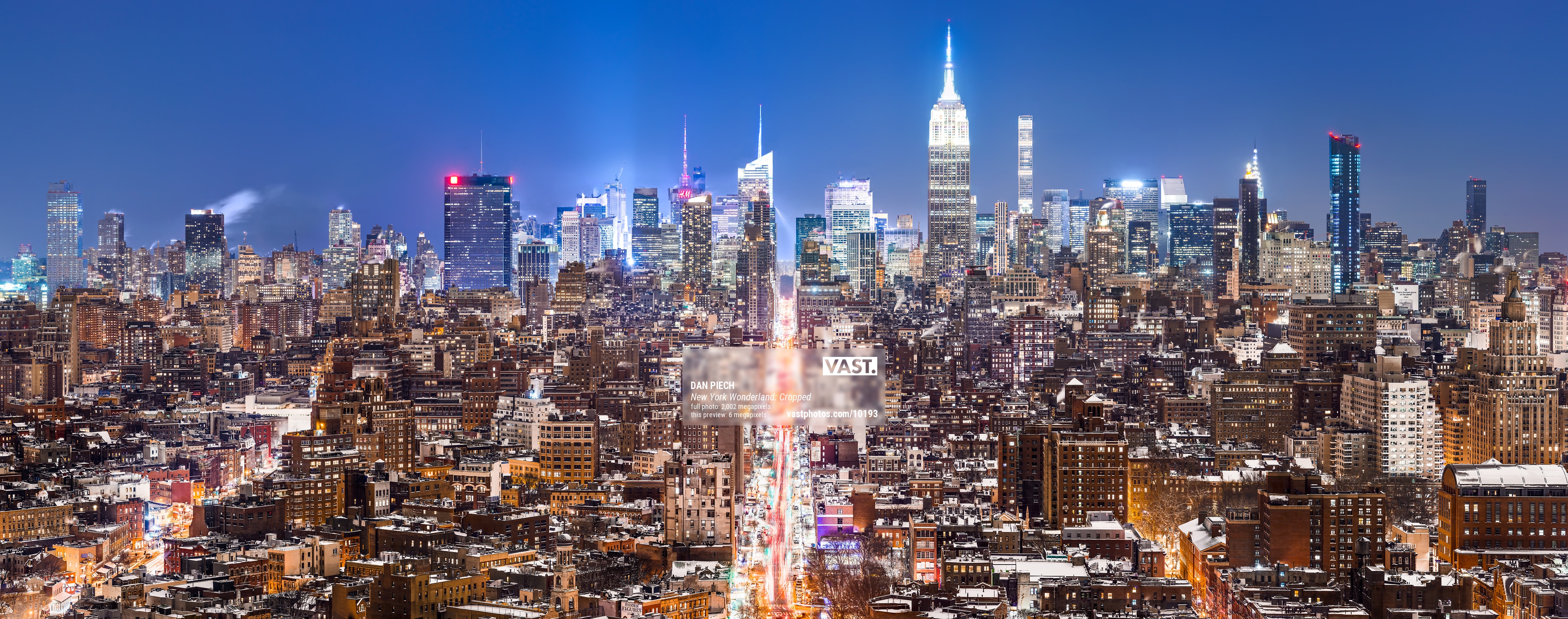 Nyc Night Skyline Photos High Res Large Format Prints Vast