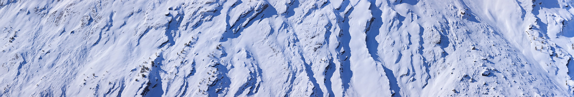 147 megapixels! A very high resolution, large-format VAST photo of a snowy mountain slope; fine art landscape photo created by Scott Dimond in Banff National Park, Alberta, Canada.