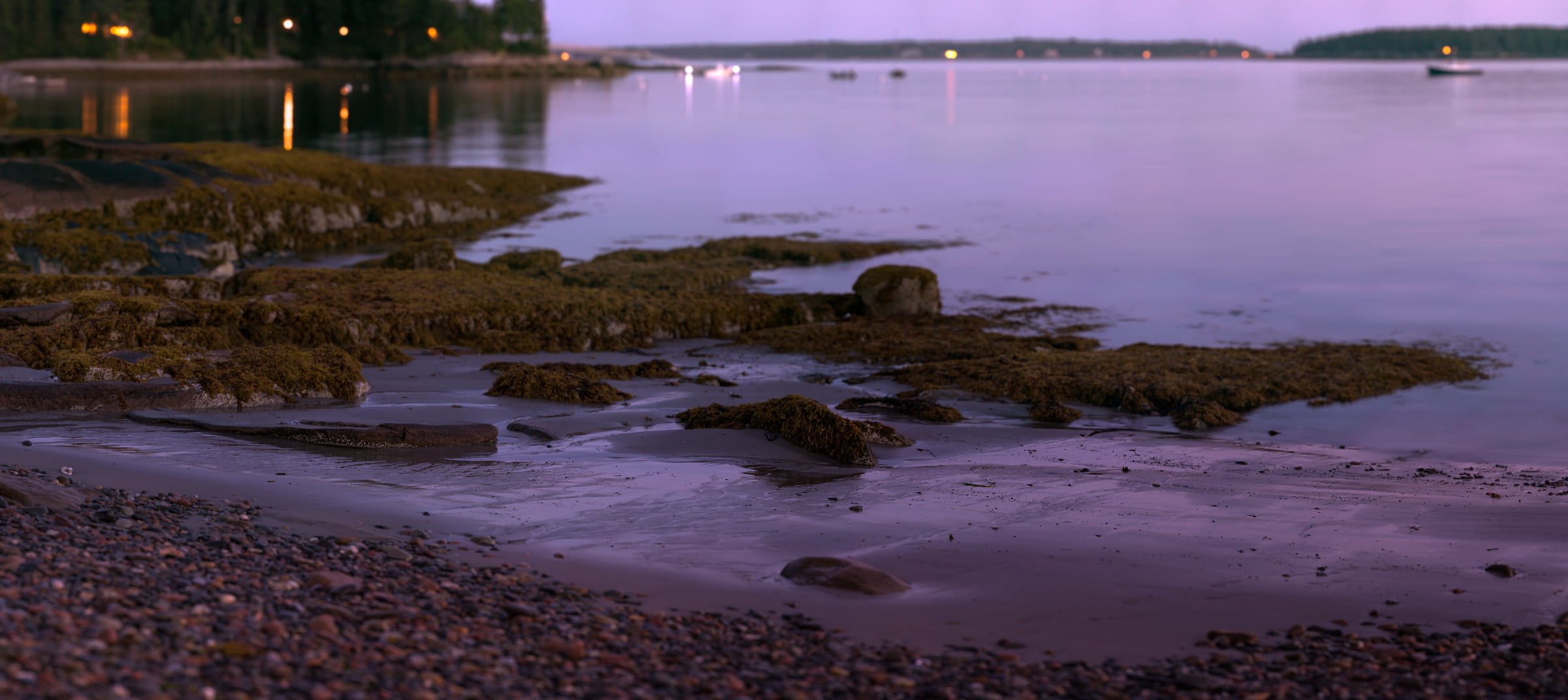 1,640 megapixels! A very high resolution, large-format VAST photo of Bracy Cove, a New England ocean beach; fine art photograph created by Aaron Priest in Seal Harbor, Maine.