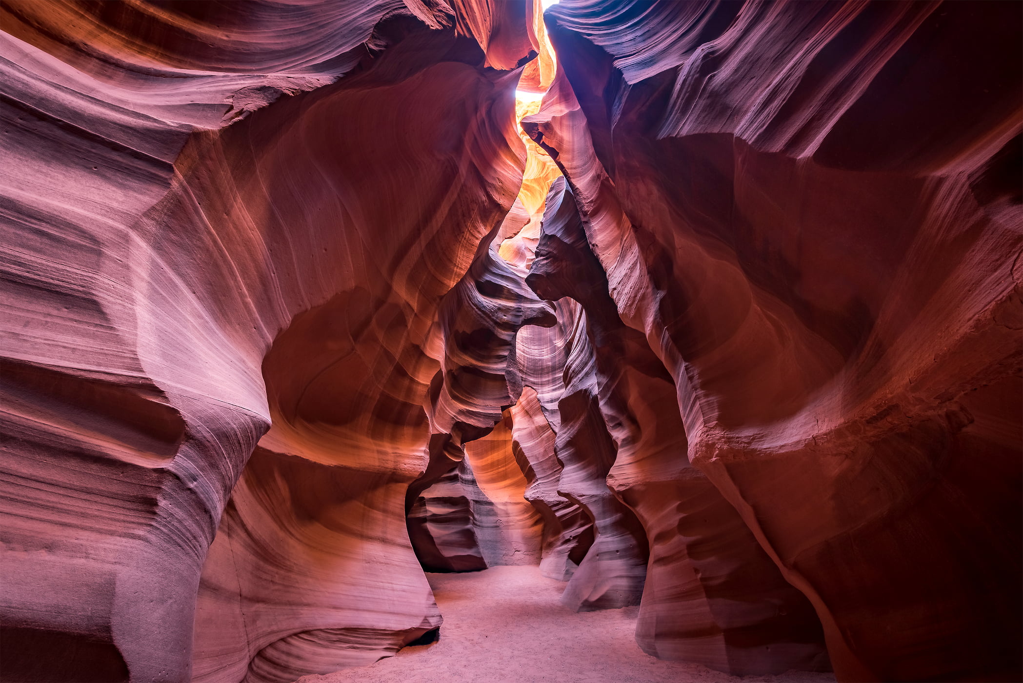 137 megapixels! A very high resolution, large-format VAST photo print of the rock geology in Antelope Canyon; nature photo created by Justin Katz in Arizona