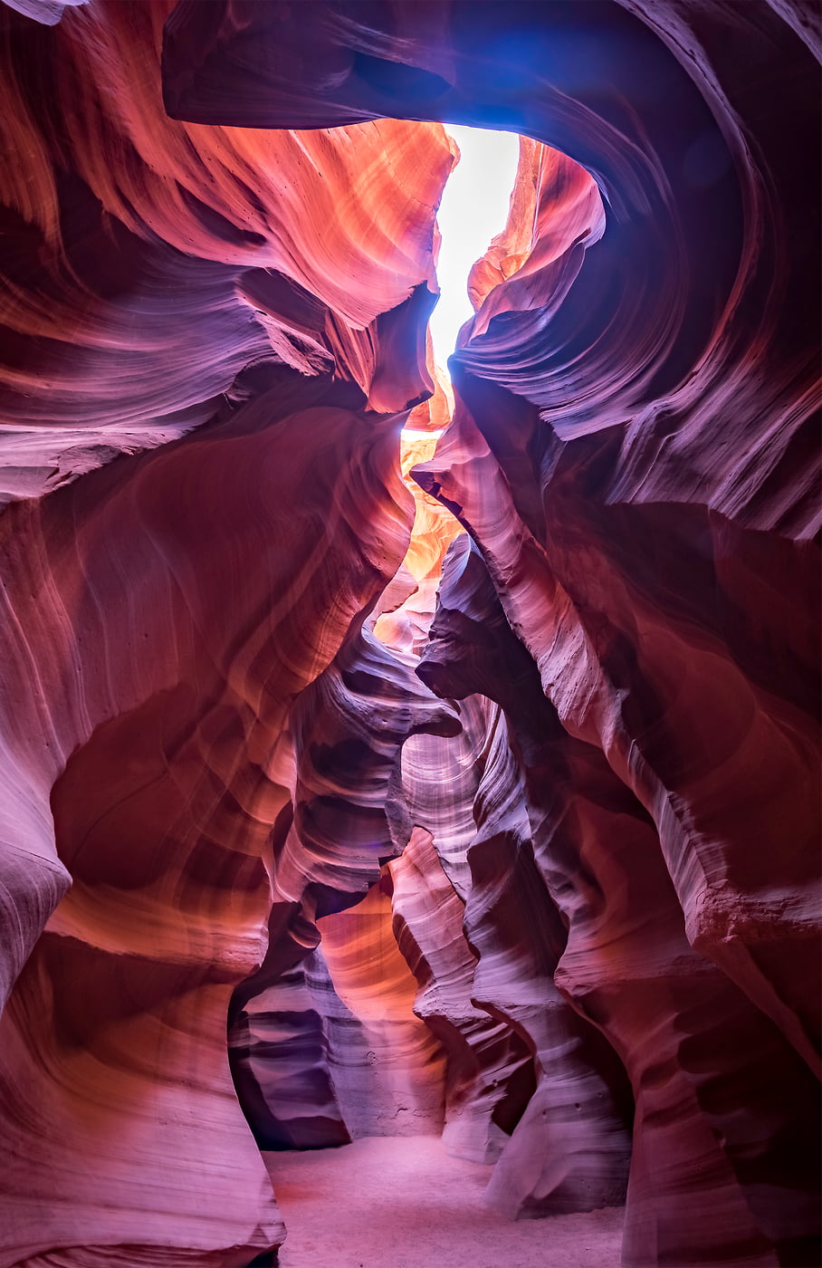 109 megapixels! A very high resolution, large-format VAST photo print of light coming into Antelope Canyon; nature photo created by Justin Katz in Arizona.