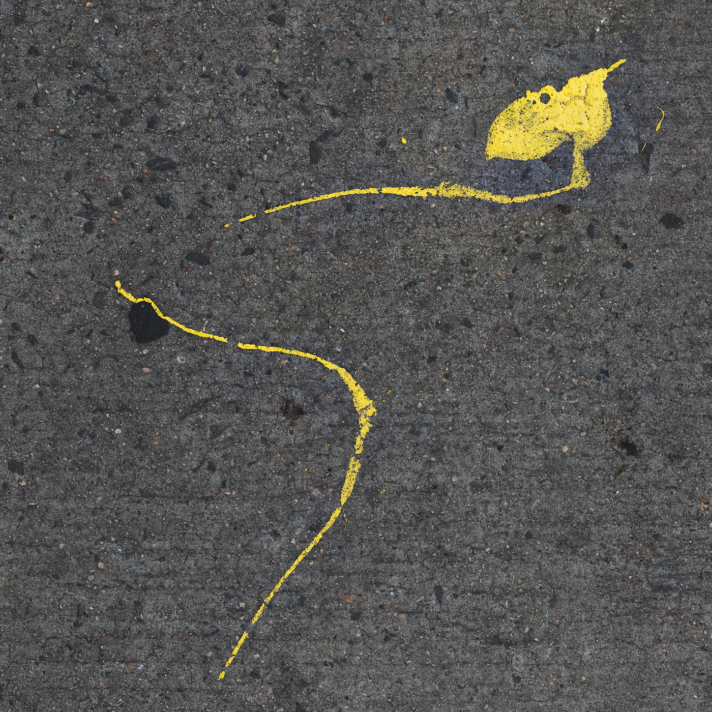 1,553 megapixels! A very high resolution, large-format VAST photo print of pavement; fine art photo created by Dan Piech as part of the Concrete Canvas series in New York City.