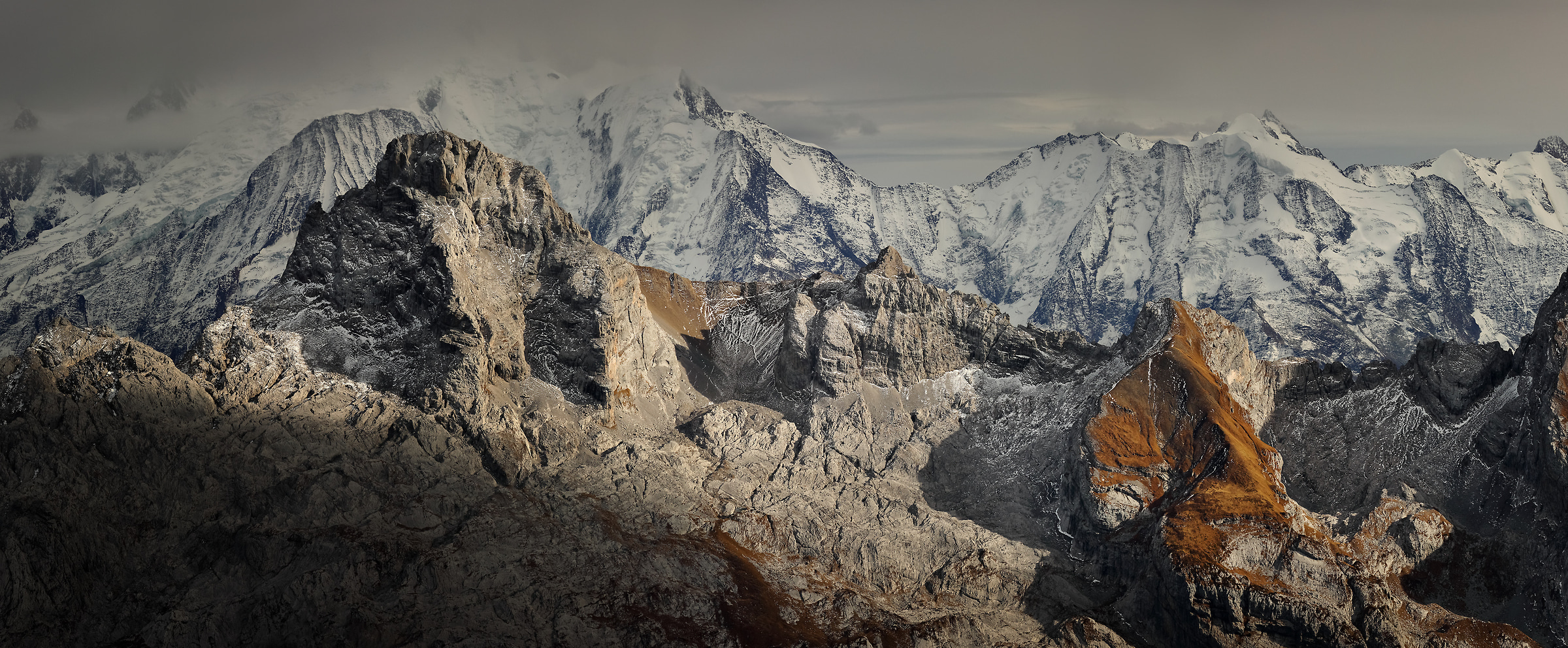 111 megapixels! A very high resolution, large-format VAST photo of mountains in France; created by Alexandre Deschaumes in Jallouvre Summit, Haute Savoie, France.