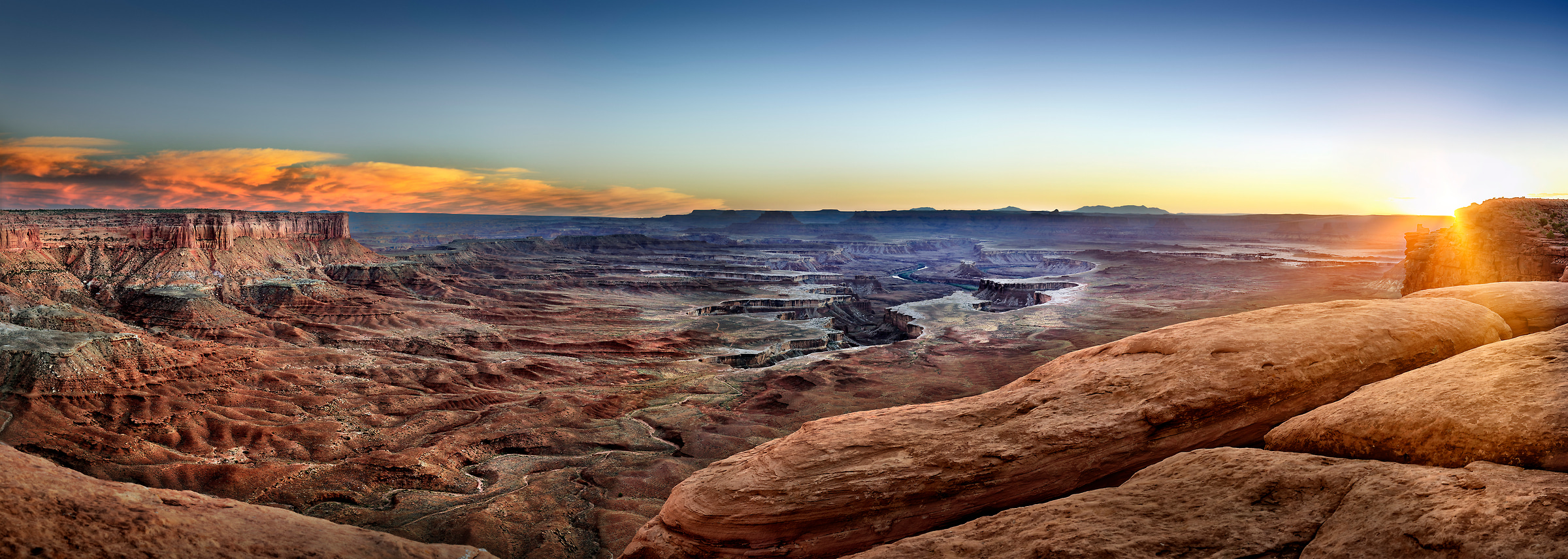 287 megapixels! A very high resolution panorama photo of Canyonlands National Park; VAST photo created by Phil Crawshay in Canyonlands National Park, Utah, USA.