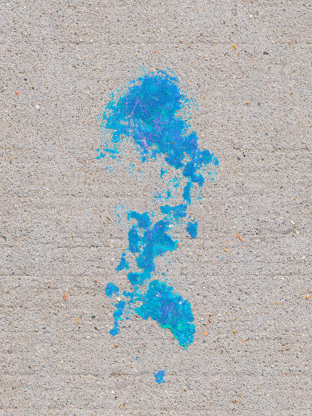 264 megapixels! A very high resolution, large-format VAST photo print of paint on the New York City sidewalk; abstract photograph created by Dan Piech in Manhattan, New York City