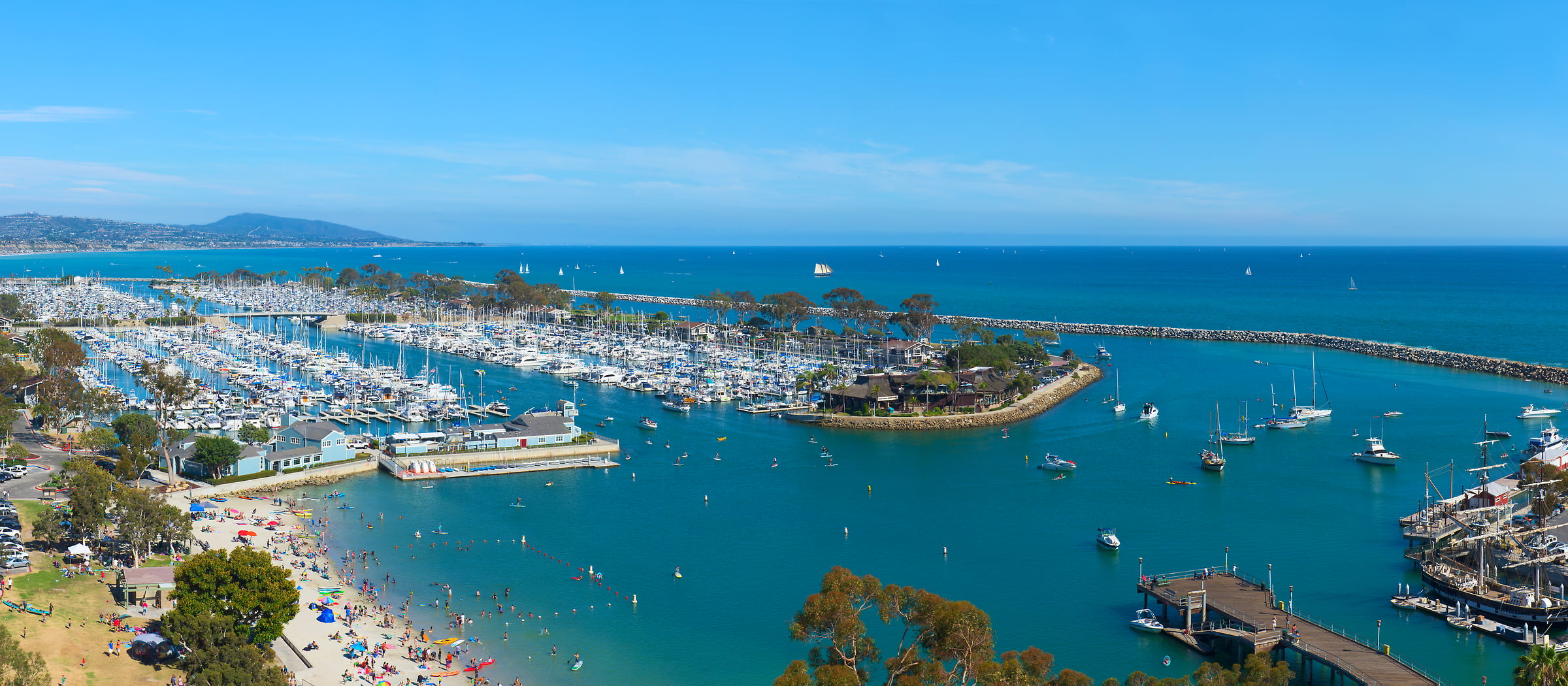 121 megapixels! A very high resolution, large-format VAST photo print of a marina with boats; seascape photograph created by Jim Tarpo in Dana Point, California.