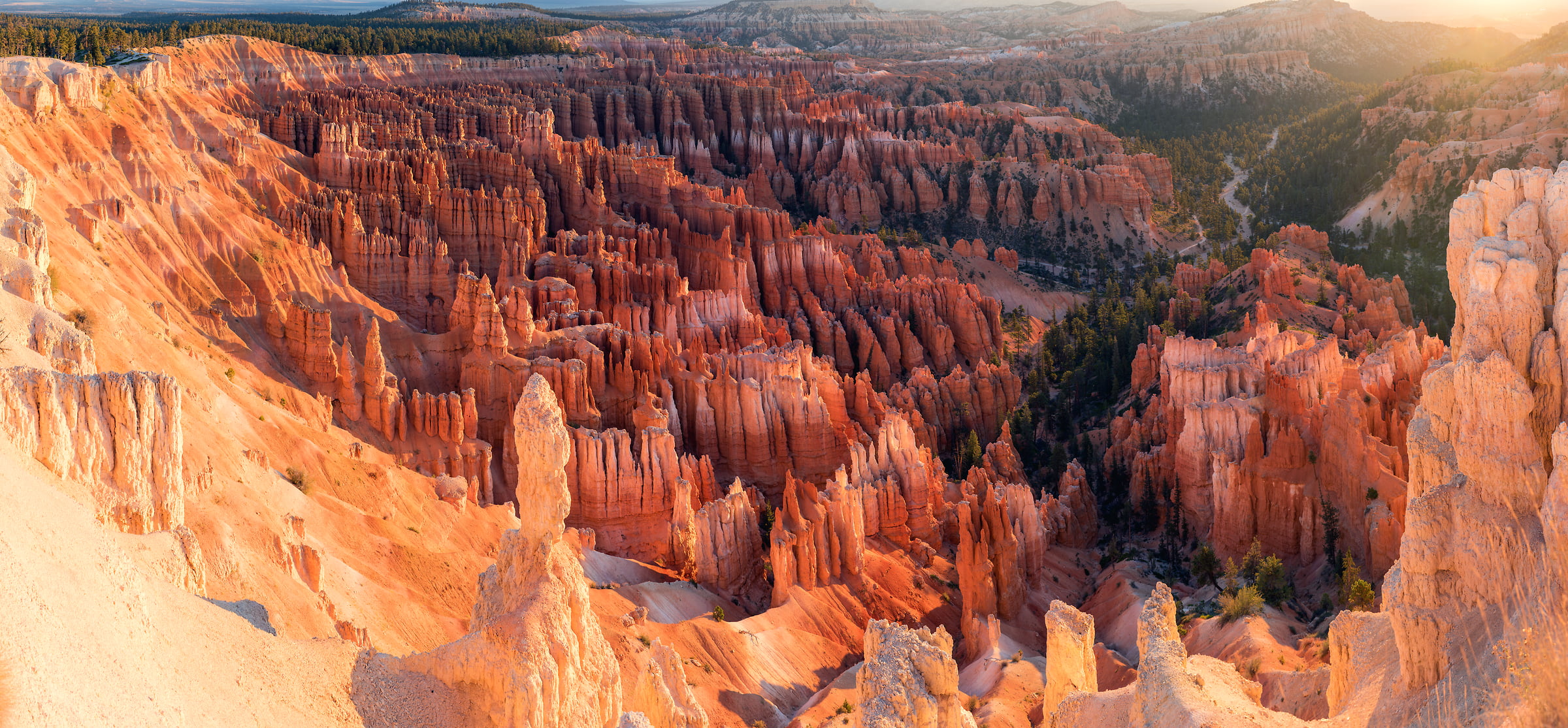 547 megapixels! A very high resolution, large-format VAST photo print of geological formations; landscape photograph created by Jim Tarpo in Bryce Canyon, Utah