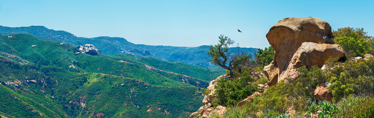630 megapixels! A very high resolution, large-format VAST photo print of a landscape with rocks; panorama photograph created by Jim Tarpo in Fremont Canyon, California.