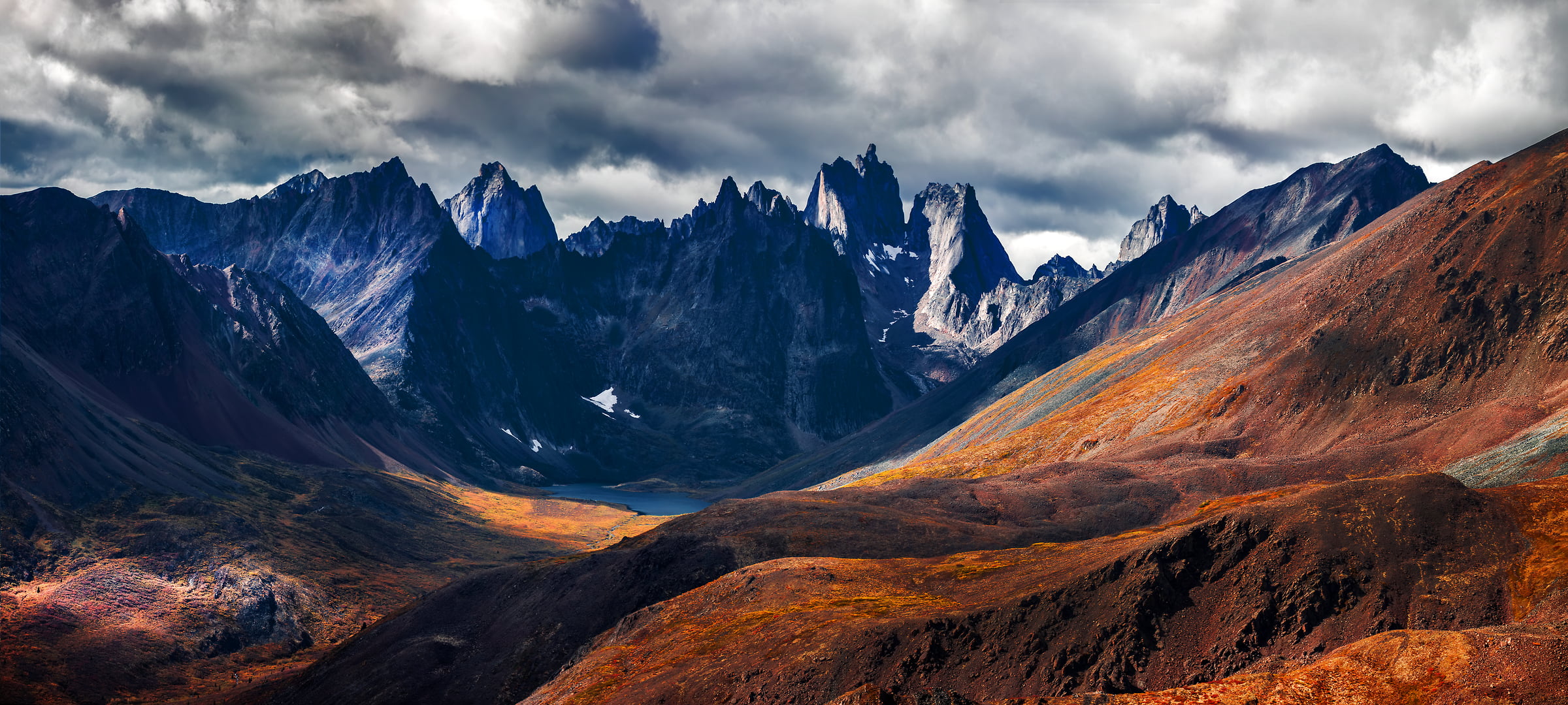 209 megapixels! A very high resolution, large-format VAST photo print of a remote landscape; photograph created by Chris Collacott in Tombstone Territorial Park, Yukon, Canada