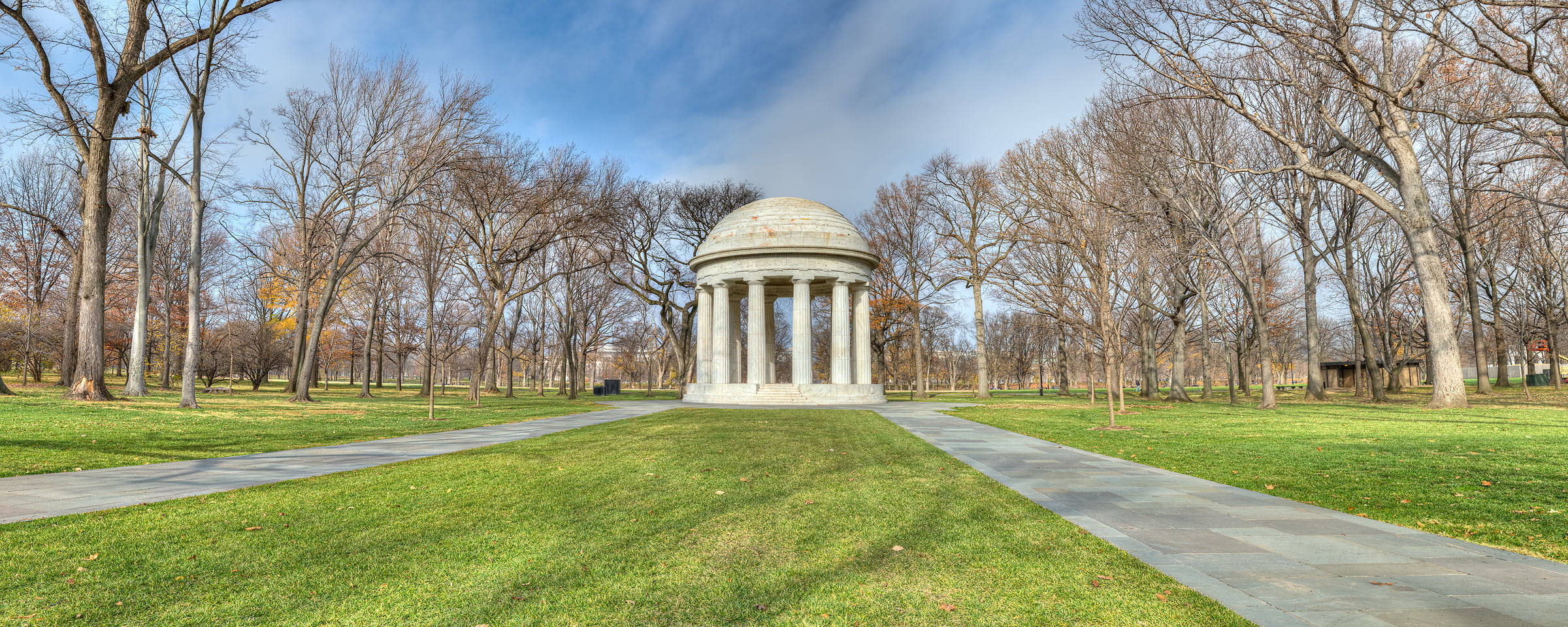 365 megapixels! A very high resolution, large-format VAST photo print of the Washington D.C. War Memorial; photograph created by Tim Lo Monaco in D.C. War Memorial, National Mall, Washington, D.C.