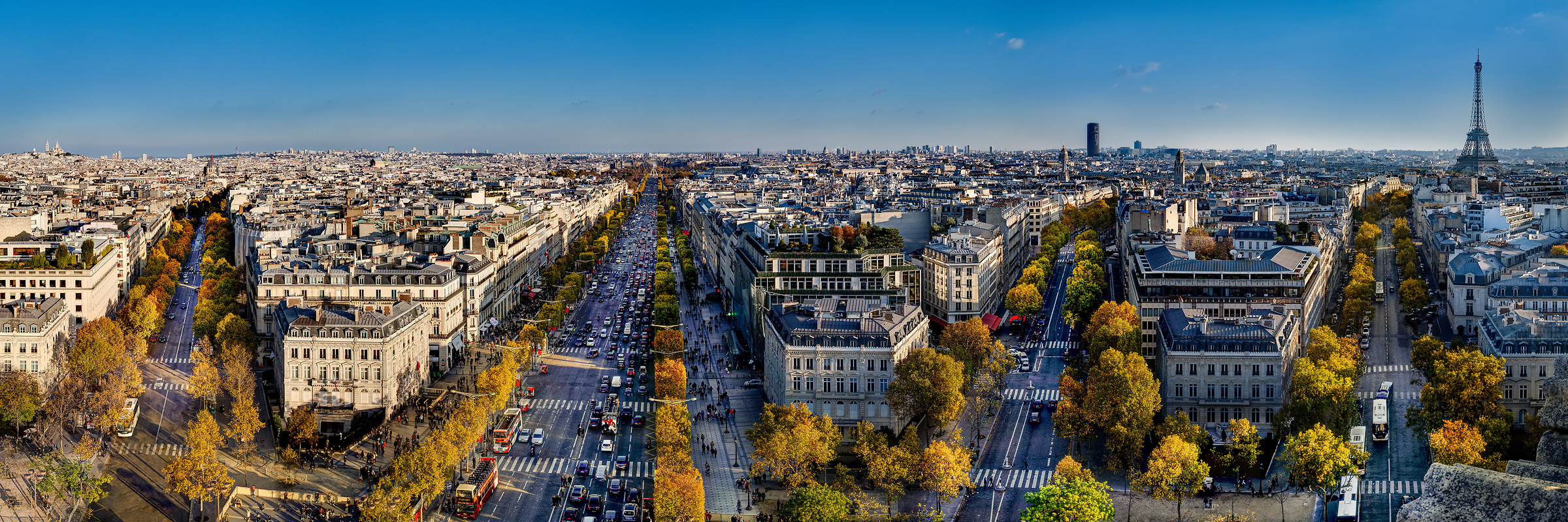 168 megapixels! A very high resolution, large-format VAST photo print of the Paris skyline; cityscape photograph created by Tim Lo Monaco at the Arc de Triomphe, Paris, France.