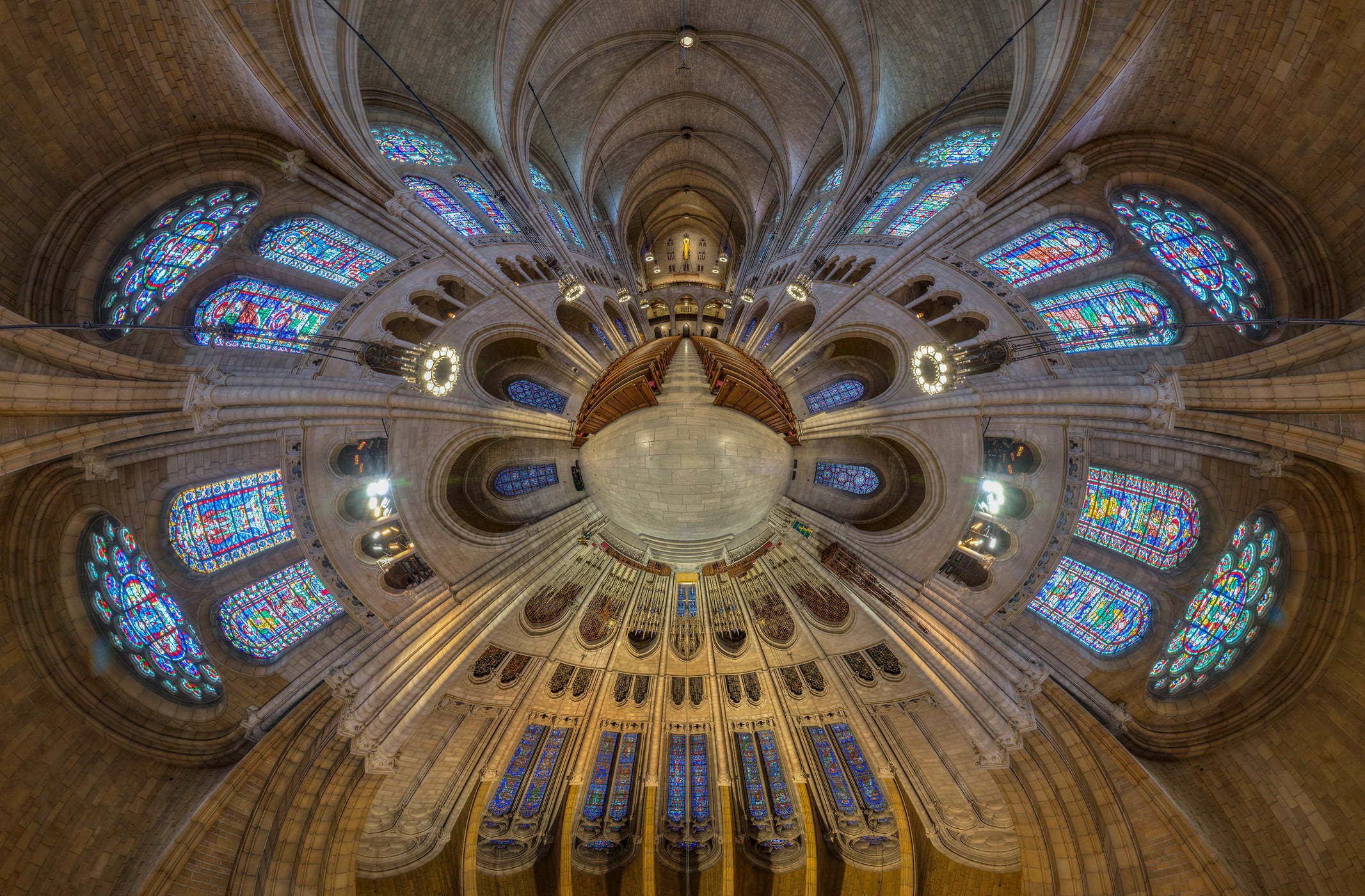 1,871 megapixels! A very high resolution, abstract VAST photo of a church; photograph created by Tim Lo Monaco in The Riverside Church, Manhattan, New York, New York