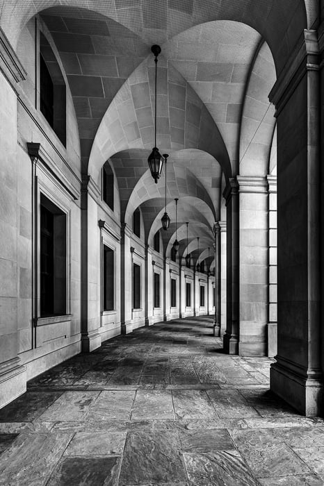 501 megapixels! A very high resolution, large-format VAST photo print of an architectural element of a building; fine art photograph created by Tim Lo Monaco in The Federal Triangle, Washington, D.C.