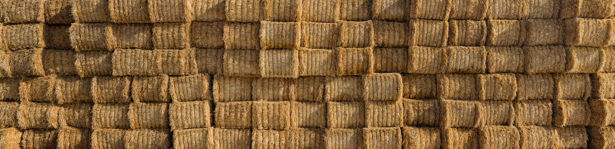 1,414 megapixels! A very high resolution, large-format VAST photo print of bales of hay; wallpaper photograph created by Scott Dimond in Aldersyde, Alberta, Canada.