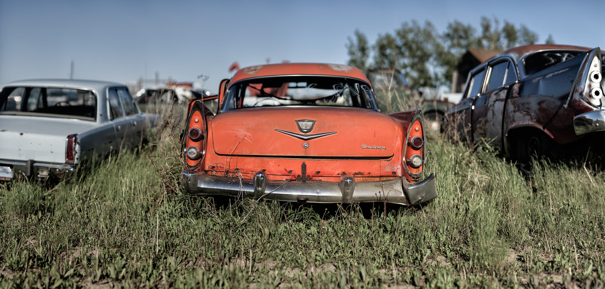 A very high resolution, large-format VAST photo print of a vintage car; photograph created by Scott Dimond.