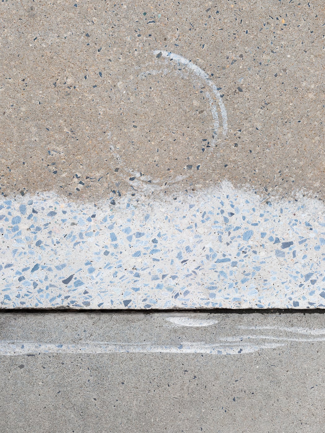 517 megapixels! A very high resolution, large-format VAST photo print of a sidewalk texture; photograph created by Dan Piech in Manhattan, New York City.