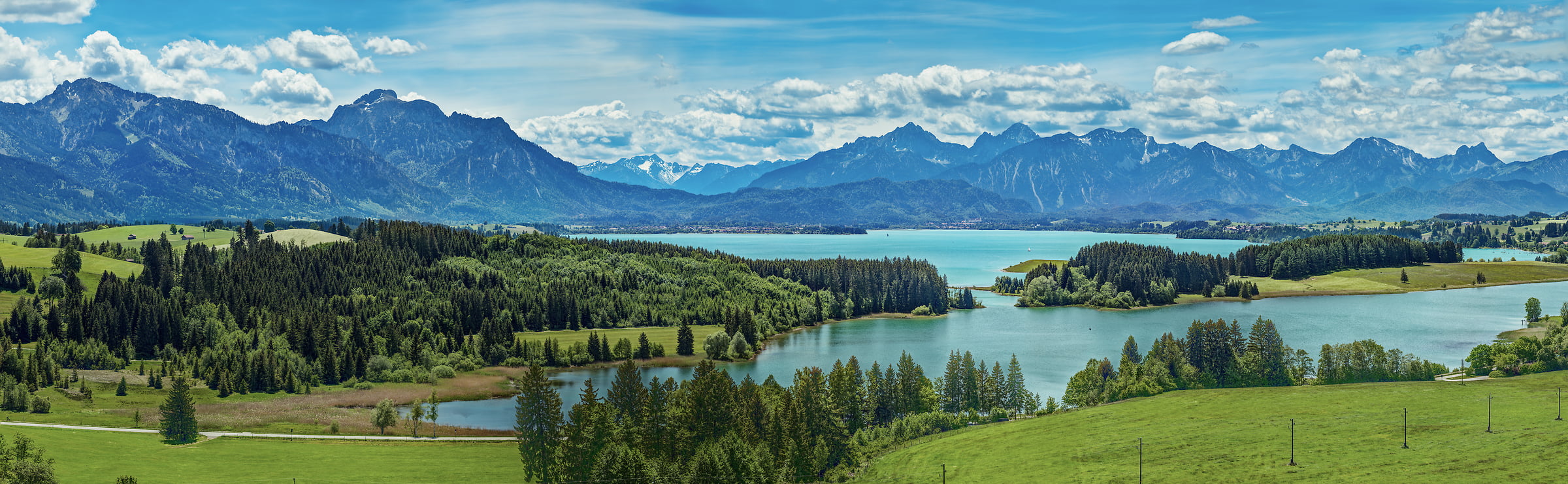 2,255 megapixels! A very high resolution, large-format VAST photo print of a Germany landscape with lakes, mountains, and a beautiful sky; photograph created by Alfred Feil at Ilas Mountain Lake, Allgaeu Alps, Bavaria, Germany