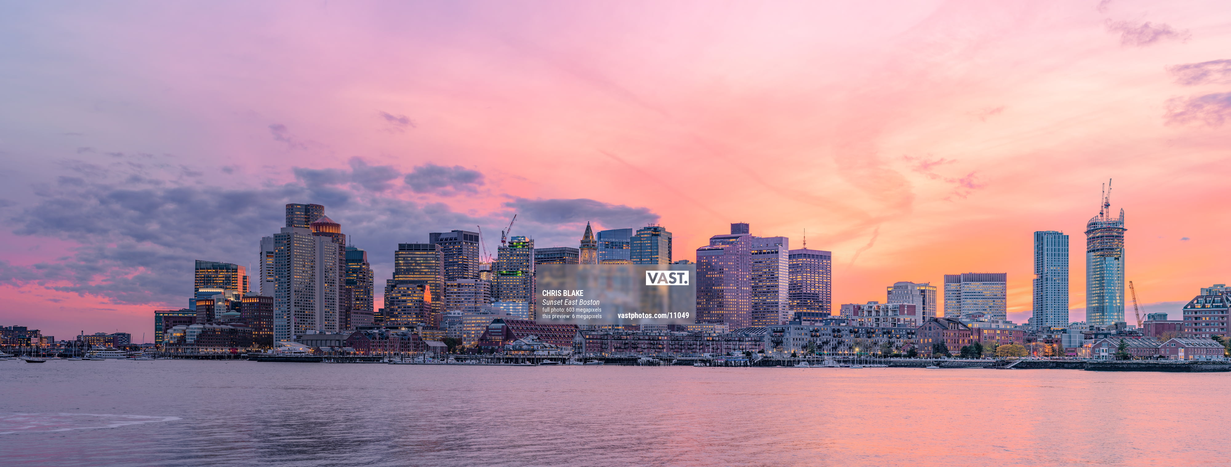 Boston sunset photos VAST