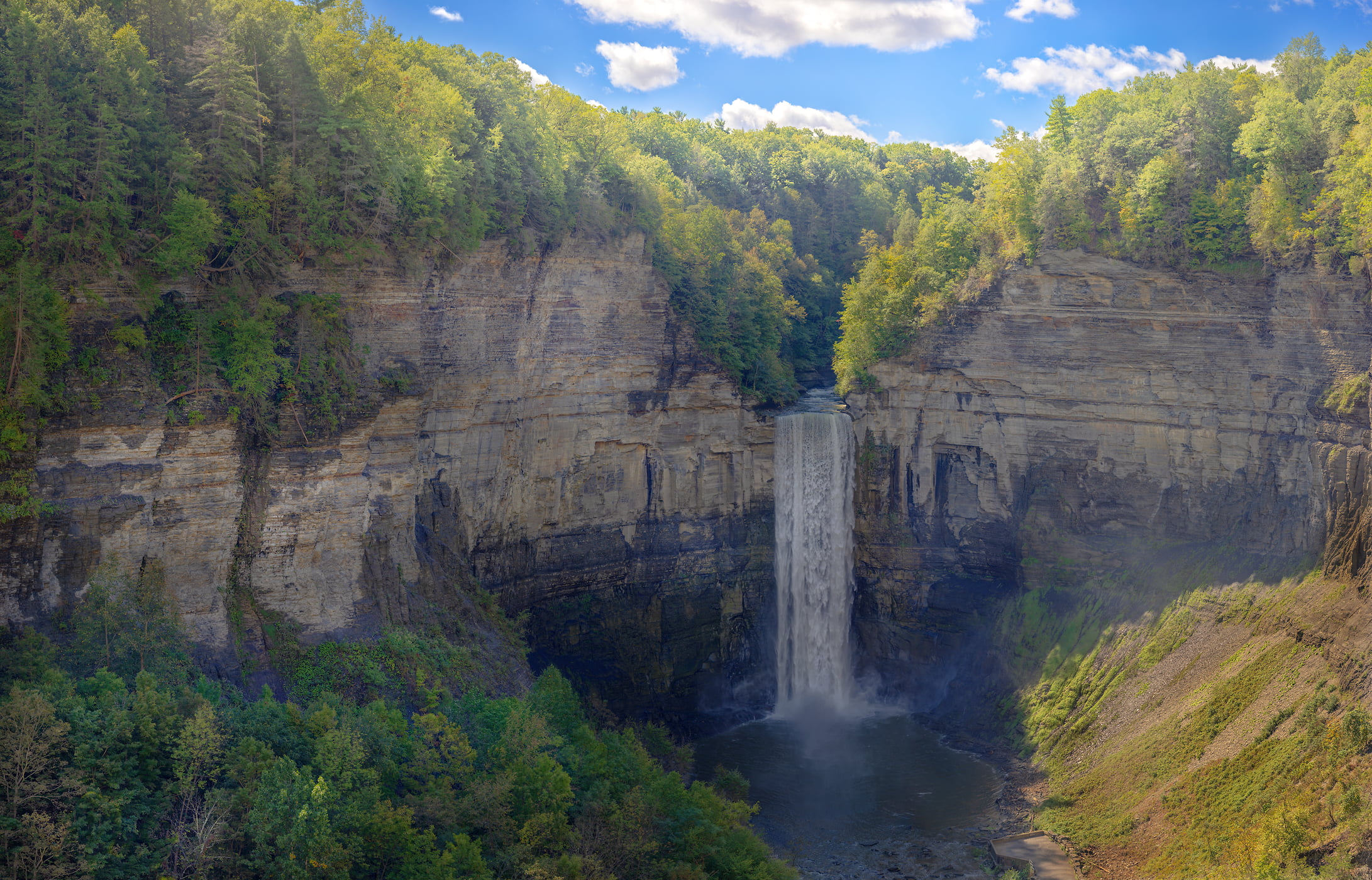 1,886 megapixels! A very high resolution, large-format VAST photo print of Taughannock Falls; nature landscape photograph created by John Freeman in Trumansburg, New York