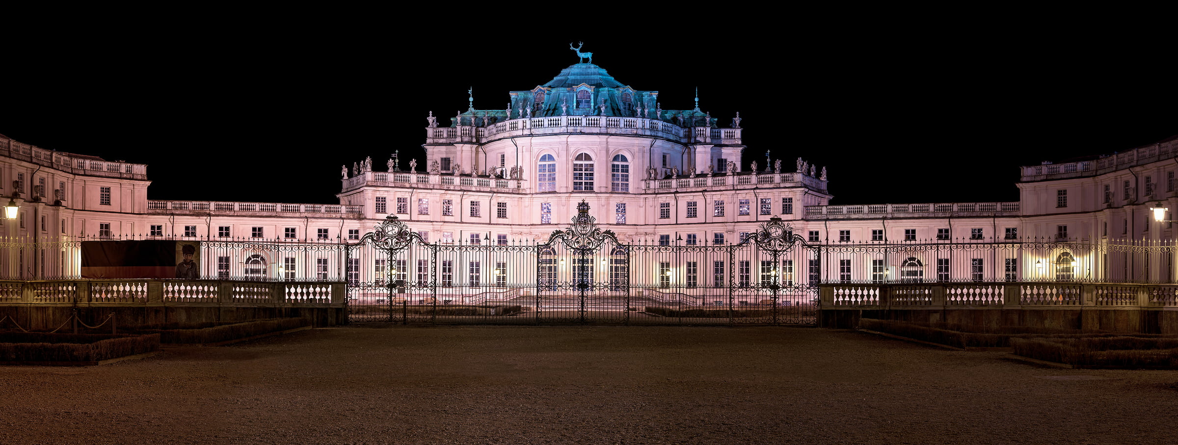 437 megapixels! A very high resolution, large-format VAST photo print of Stupinigi Hunting Lodge; photograph created by Duilio Fiorille in Stupinigi, Piedmont, Italy.