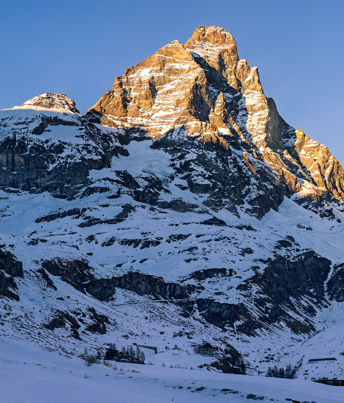 671 megapixels! A very high resolution, large-format VAST photo print of the Matterhorn; photograph created by Duilio Fiorille in Breuil Cervinia, Valtournenche, Valle d'Aosta, Italy