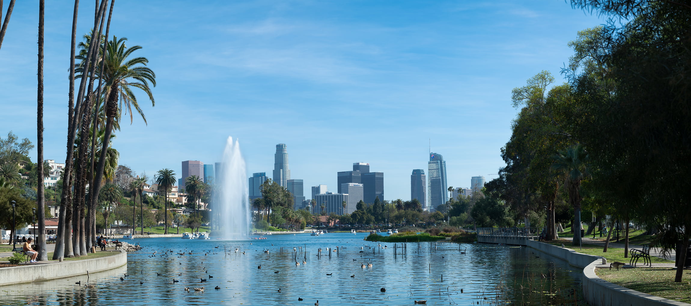 Photograph of Echo Park in Los Angeles VAST