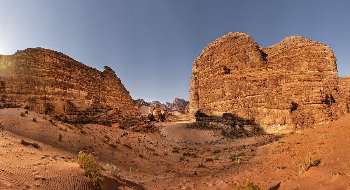 824 megapixels! A very high resolution, large-format VAST photo print of a rock formation in the desert; fine art photograph created by Peter Rodger in Tabuk, Saudi Arabia.