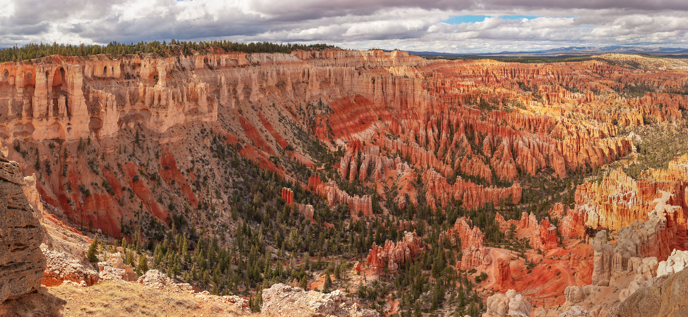 1,664 megapixels! A very high resolution, large-format VAST photo print of Rainbow Point at Bryce Canyon; photograph created by John Freeman at Rainbow Point, Bryce Canyon National Park, Utah