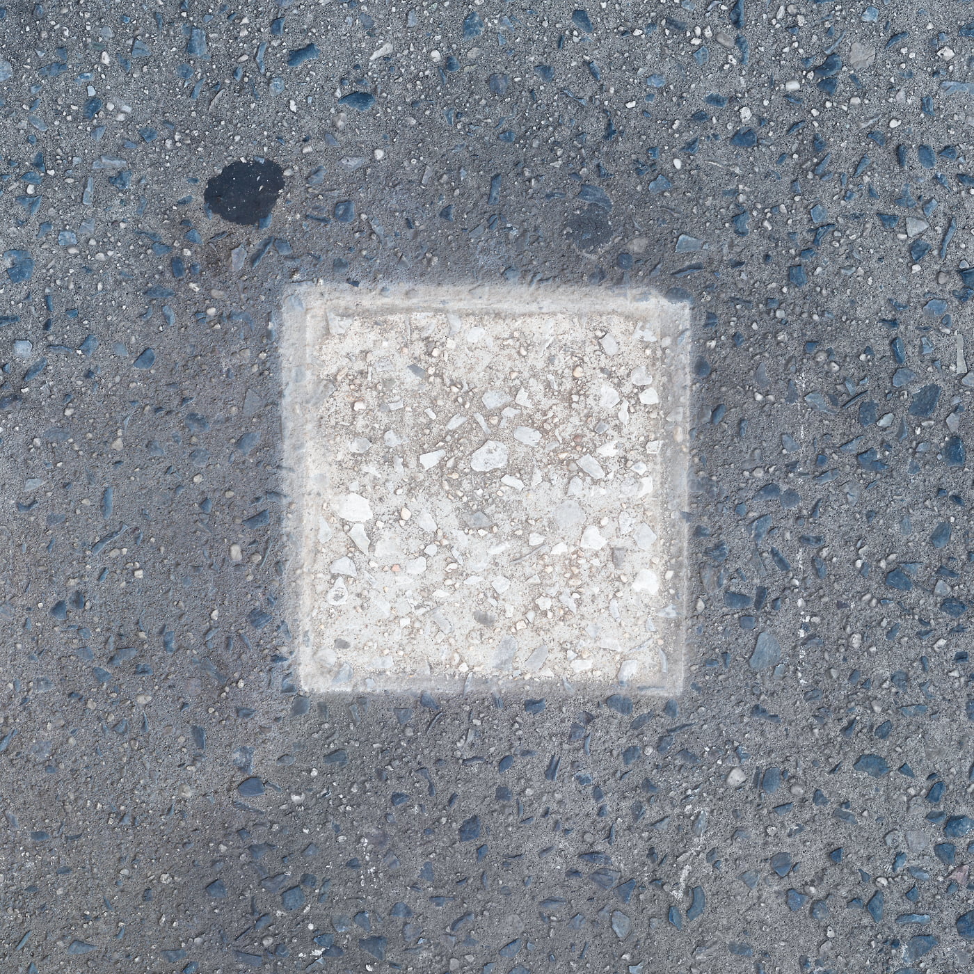 535 megapixels! A very high resolution, abstract square photo print of the sidewalk of New York City; fine art photograph created by Dan Piech in Manhattan, New York City.