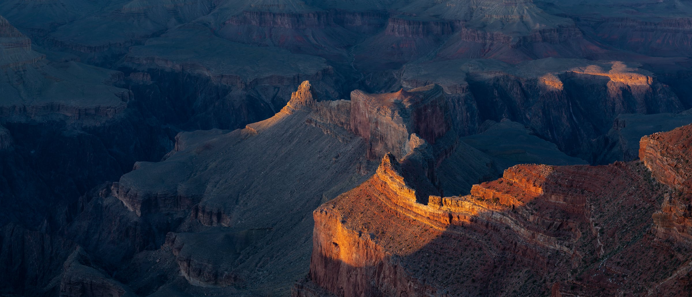 352 megapixels! A very high resolution, artistic photo print of the Grand Canyon at sunset; landscape photograph created by Greg Probst in Grand Canyon National Park, Arizona