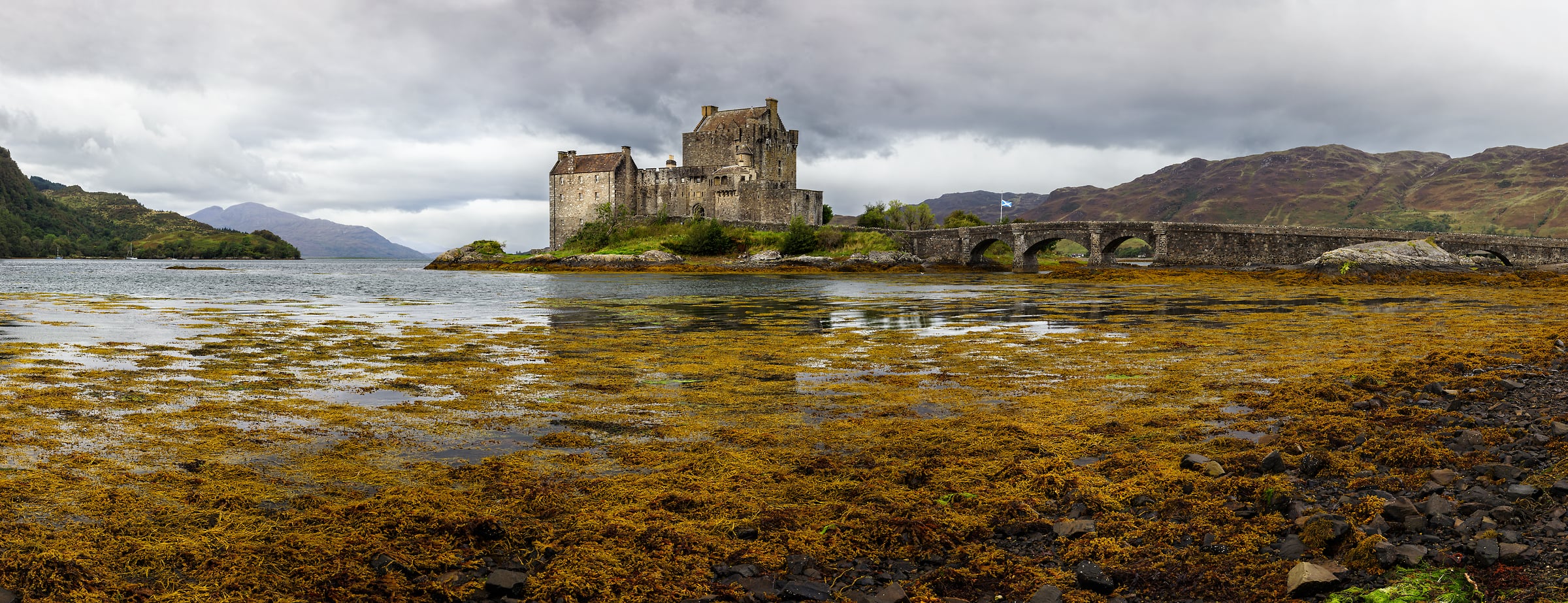 2,036 megapixels! A very high resolution, large-format VAST photo print of a Scotland landscape with a castle; photograph created by Scott Dimond at Eilean Donan Castle, Dornie, Kyle of Lochalsh, United Kingdon.