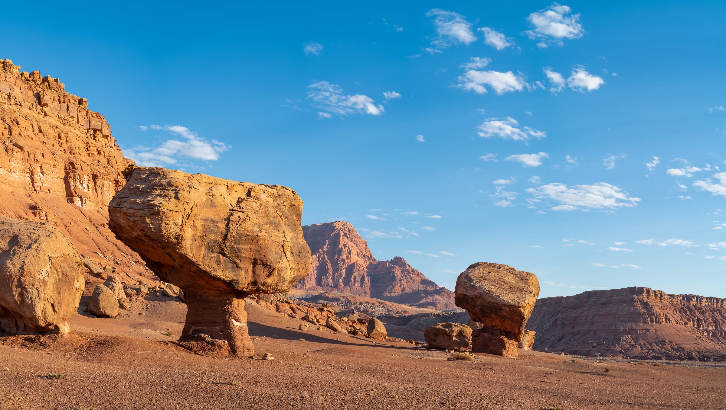 266 megapixels! "Balanced Boulders III" - A very high resolution, large-format VAST photo print of rock formations; photograph created by Greg Probst.